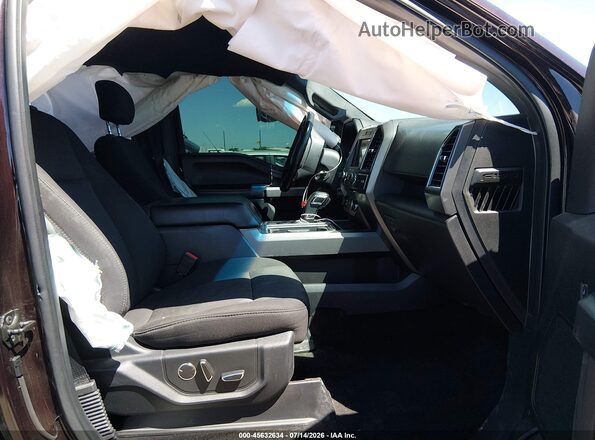 1FTEW1EG1JKD44202 2018 FORD F150 Фиолетовый Вид салона спереди