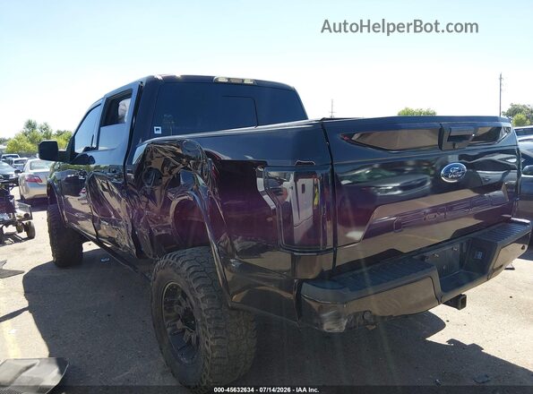 1FTEW1EG1JKD44202 2018 FORD F150 Фиолетовый Панорамный вид салона 360°