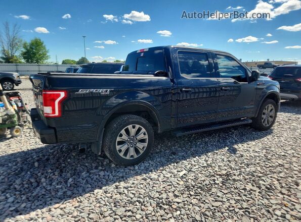 1FTEW1EG2GFC15712 2016 FORD F150 Black Tył prawy