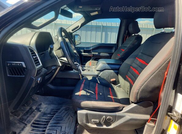 1FTEW1EG2GFC15712 2016 FORD F150 Black Widok wnętrza z przodu