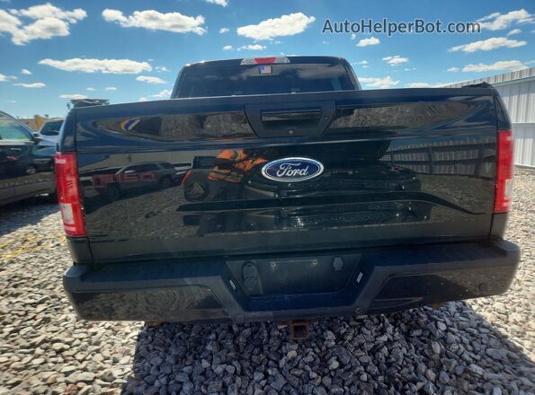 1FTEW1EG2GFC15712 2016 FORD F150 Black Widok z tyłu