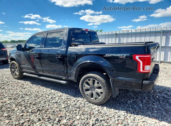 1FTEW1EG2GFC15712 2016 FORD F150 Black Tył lewy