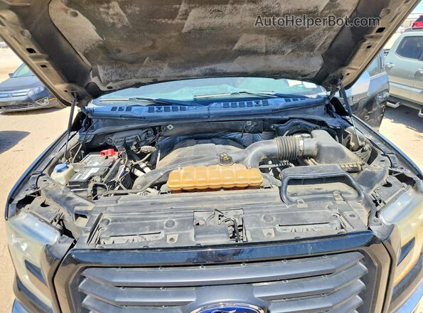 1FTEW1EG2GKD07281 2016 FORD F150 Black Vista interior trasera