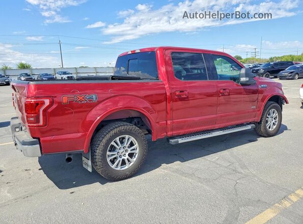 1FTEW1EG2GKD31760 2016 FORD F150 Красный Задняя правая четверть