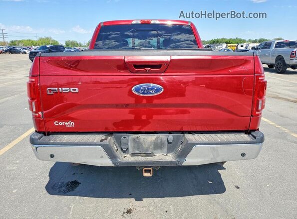 1FTEW1EG2GKD31760 2016 FORD F150 Красный Вид сзади