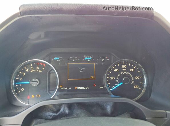 1FTEW1EG2GKD31760 2016 FORD F150 Красный Вид щитка приборов