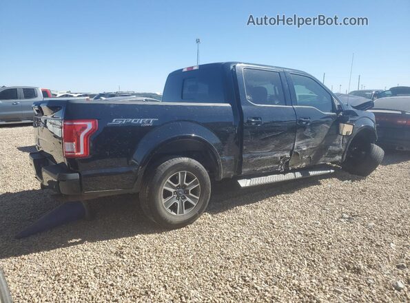 1FTEW1EG2GKF47527 2016 FORD F150 Black უკანა მარჯვენა