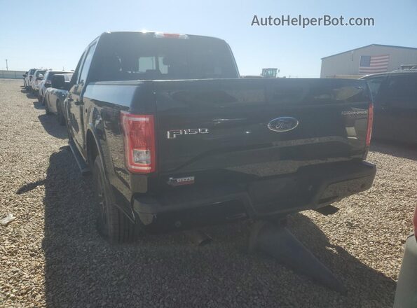 1FTEW1EG2GKF47527 2016 FORD F150 Black უკანა ხედი