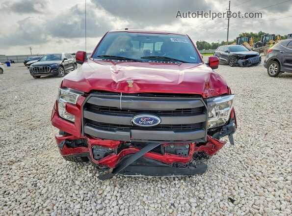 1FTEW1EG2GKF60665 2016 FORD F150 Красный Вид спереди