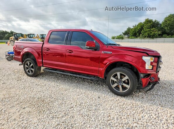 1FTEW1EG2GKF60665 2016 FORD F150 Красный Передняя правая четверть