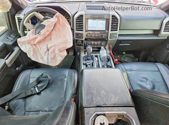 1FTEW1EG2GKF60665 2016 FORD F150 Красный Вид панели приборов
