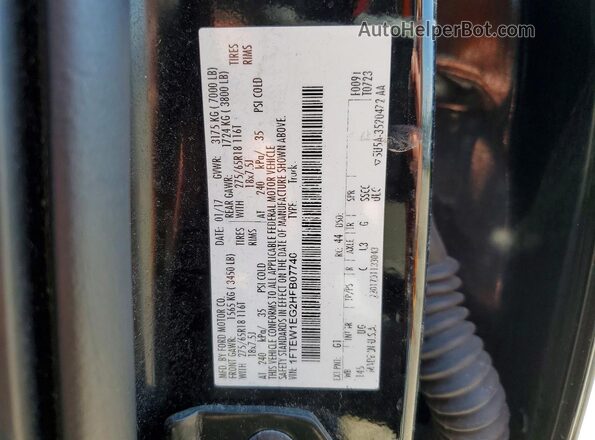 1FTEW1EG2HFB07740 2017 FORD F150 Black Շարժիչի բաժամունքի տեսք