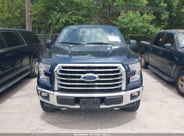 1FTEW1EG2HFC33192 2017 FORD F150 Blue Instrument cluster view