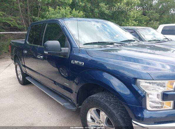 1FTEW1EG2HFC33192 2017 FORD F150 Blue Rear interior view