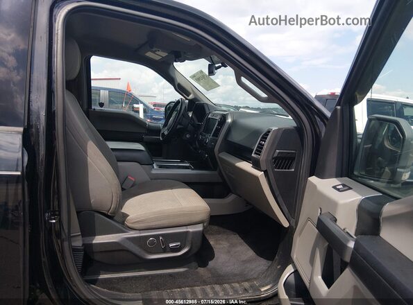 1FTEW1EG2HFC49876 2017 FORD F150 Black Вид салону спереду
