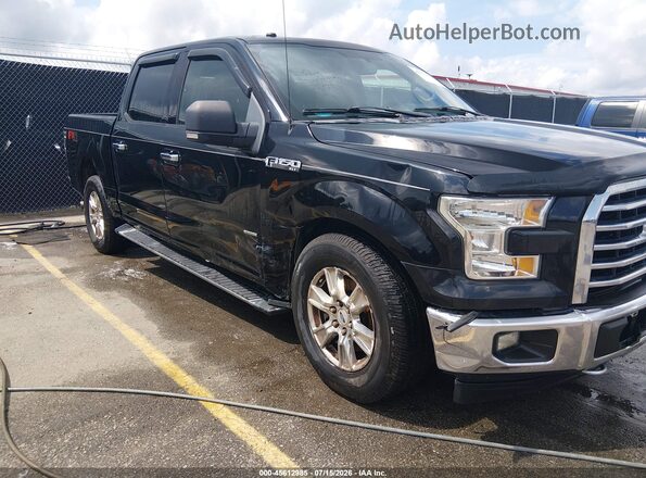 1FTEW1EG2HFC49876 2017 FORD F150 Black Вид спереду