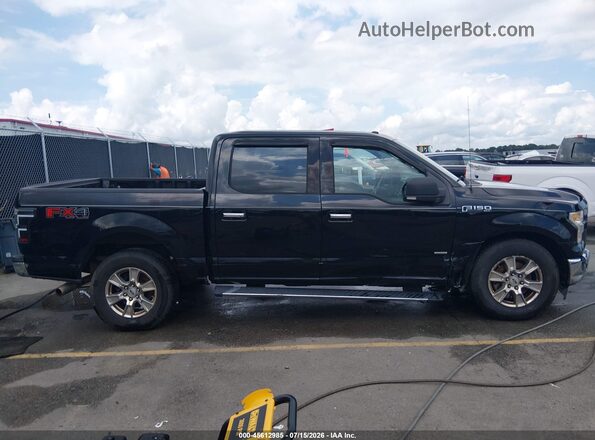 1FTEW1EG2HFC49876 2017 FORD F150 Black Вид задньої частини салону