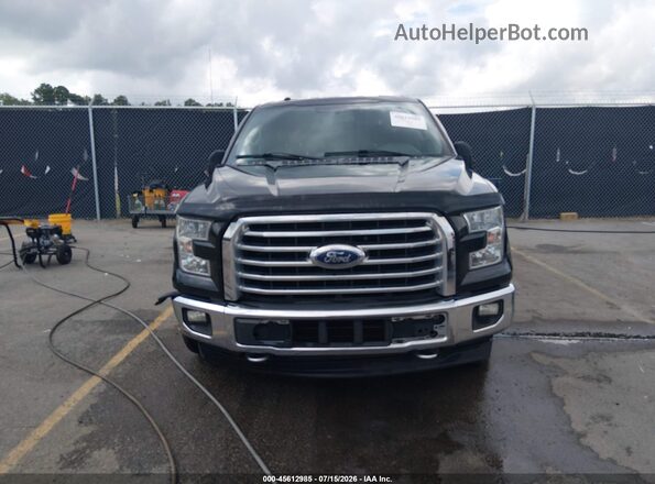 1FTEW1EG2HFC49876 2017 FORD F150 Black Вид щитка приладів
