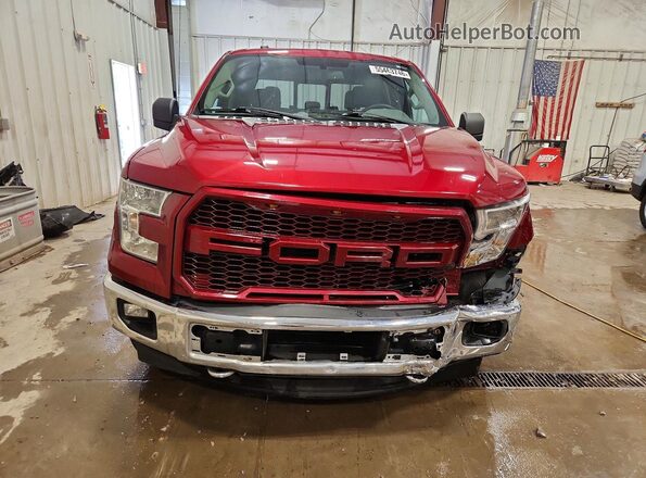 1FTEW1EG2HKC02855 2017 FORD F150 Красный Вид спереди