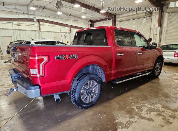 1FTEW1EG2HKC02855 2017 FORD F150 Красный Задняя правая четверть