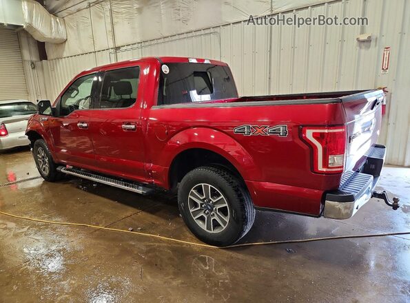 1FTEW1EG2HKC02855 2017 FORD F150 Красный Задняя левая четверть