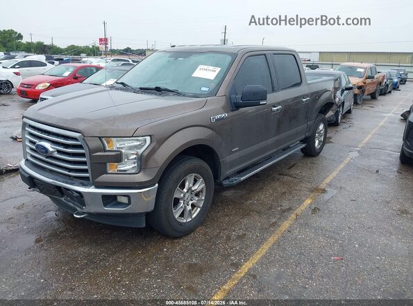 1FTEW1EG2HKC59783 2017 FORD F150 Brown Przód lewy