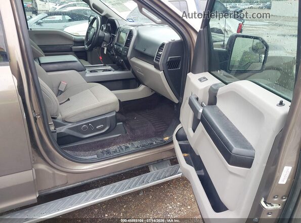1FTEW1EG2HKC59783 2017 FORD F150 Brown Widok wnętrza z przodu