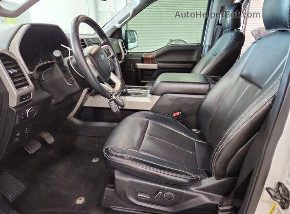 1FTEW1EG2JFA67293 2018 FORD F150 White წინა სალონის ხედი