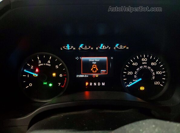 1FTEW1EG2JFC89090 2018 FORD F150 White Instrument cluster view