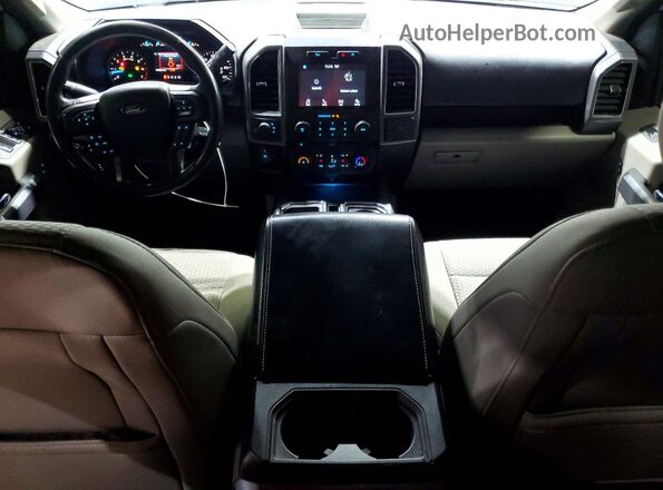 1FTEW1EG2JFC89090 2018 FORD F150 White Dashboard view