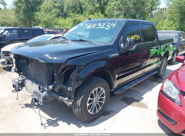 1FTEW1EG2JFC91874 2018 FORD F150 Черный Передняя левая четверть
