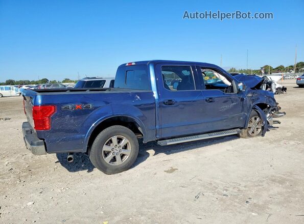 1FTEW1EG2JFE55544 2018 FORD F150 Blue Trasero derecho