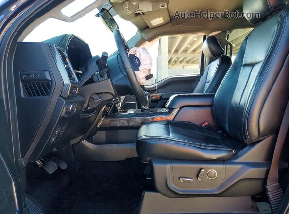 1FTEW1EG2JFE55544 2018 FORD F150 Blue Vista interior delantera