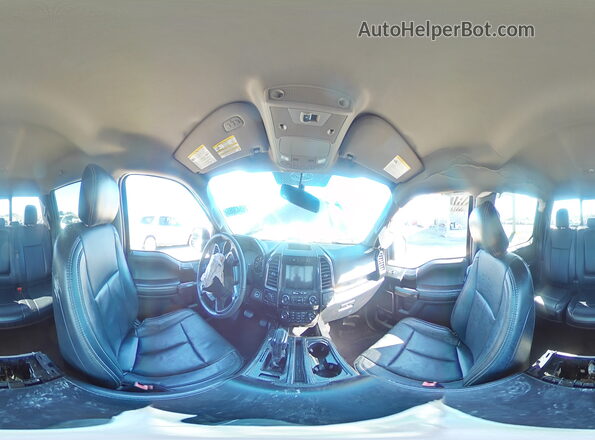 1FTEW1EG2JFE55544 2018 FORD F150 Blue Vista interior de 360 grados