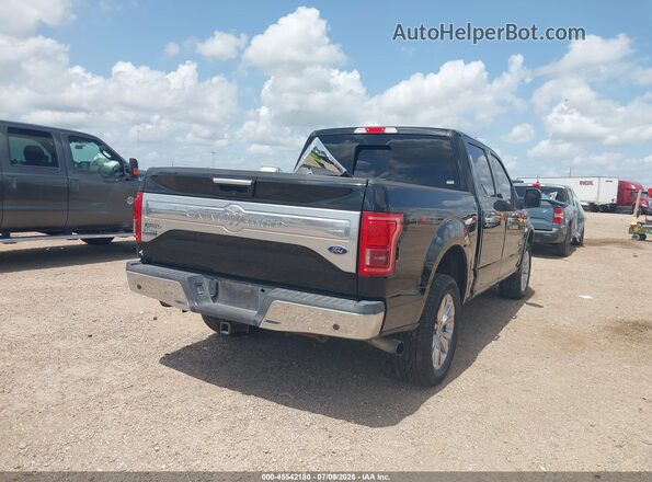 1FTEW1EG3GFB77634 2016 FORD F150 Black უკანა მარჯვენა