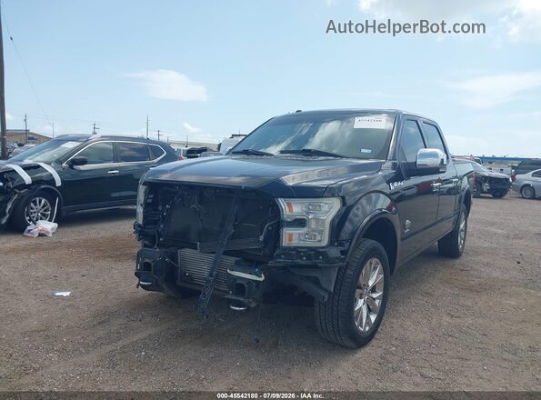 1FTEW1EG3GFB77634 2016 FORD F150 Black წინა მარცხენა ხედი სამი მეოთხედიდან