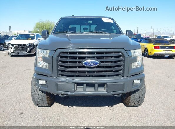 1FTEW1EG3GKF85140 2016 FORD F150 Gray Instrument cluster view