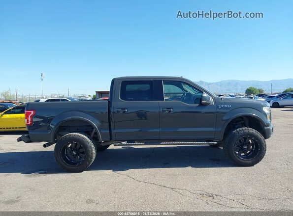 1FTEW1EG3GKF85140 2016 FORD F150 Gray Rear interior view