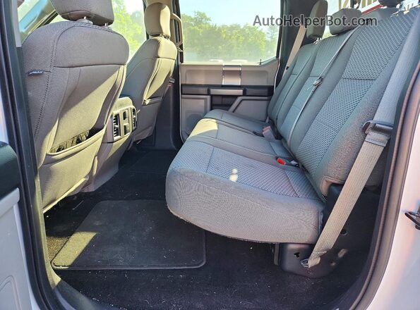 1FTEW1EG3JFA90632 2018 FORD F150 White Rear seats view