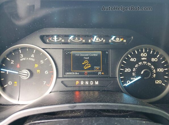 1FTEW1EG3JFE57741 2018 FORD F150 Black ხელსაწყოთა პანელის ხედი