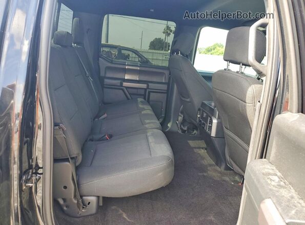 1FTEW1EG3JFE57741 2018 FORD F150 Black უკანა სავარძლების ხედი