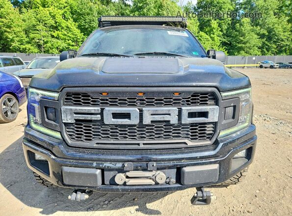 1FTEW1EG3JFE60400 2018 FORD F150 Black Front view