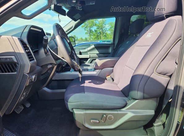 1FTEW1EG3JFE60400 2018 FORD F150 Black Front interior view