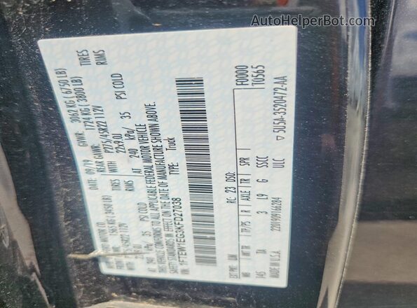 1FTEW1EG3KFD27038 2019 FORD F150 Black Widok komory silnika