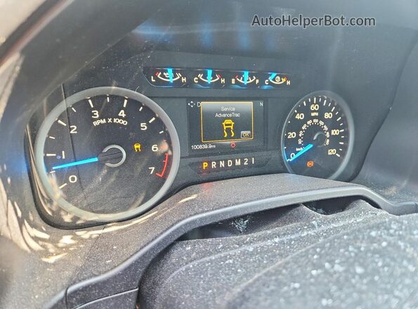 1FTEW1EG4GFC83445 2016 FORD F150 Gray Սարքավորումների վահանակի տեսք