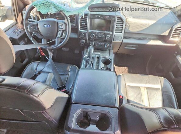 1FTEW1EG4GFC83445 2016 FORD F150 Gray Առջևի վահանակի տեսք