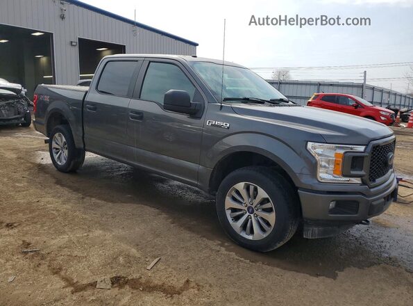 1FTEW1EG4JKC65414 2018 FORD F150 Серебряный Передняя правая четверть