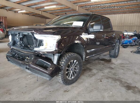 1FTEW1EG4JKF00698 2018 FORD F150 Burgundy Przód lewy