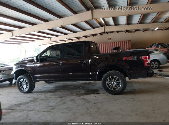 1FTEW1EG4JKF00698 2018 FORD F150 Burgundy Widok wnętrza 360 stopni
