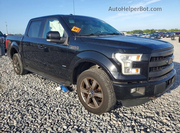 1FTEW1EG5GFB77411 2016 FORD F150 Черный Передняя правая четверть
